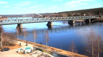 Vista de cámara web de luz diurna desde Rovaniemi: Jätkänkynttilä bridge, Lappi