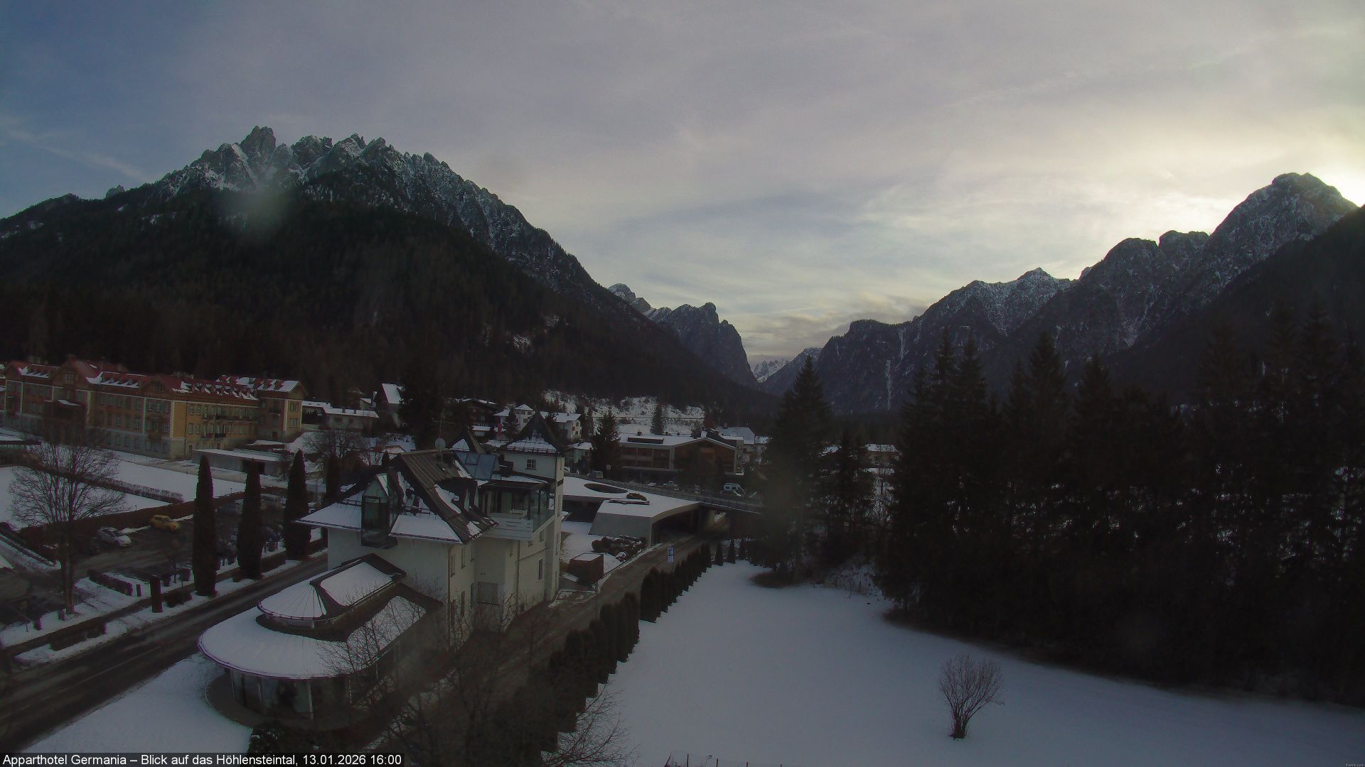 Traffic Cam Toblach - Dobbiaco: Apparthotel Germania