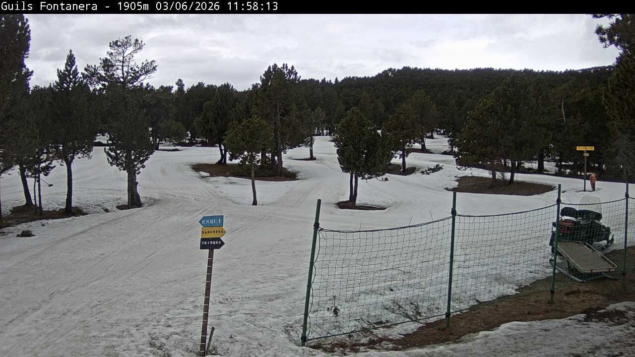 Traffic Cam Guils de Cerdanya › South-East: Guils de Cer: Estació esquí nòrdic