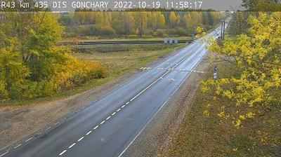 Vista de cámara web de luz diurna desde Gonchary: R43 435 km