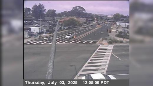 Traffic Cam El Cerrito › North: T259W -- SR-123 : Potrero Avenue - Looking West