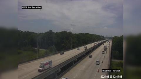 Traffic Cam Jacksonville: I-295 E S of US-90 - Beach Blvd