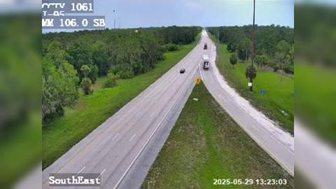 Traffic Cam Palm City: I-95 MP 106.0 Southbound