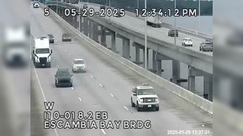 Traffic Cam Lora Point: I10-MM 018.2EB-Escambia Bay Bridge