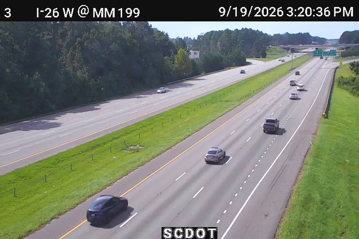 Traffic Cam South Pointe: I-26 W @ MM 199
