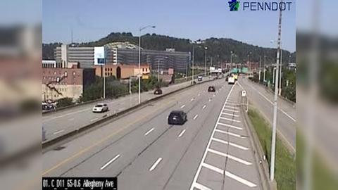 Traffic Cam North Shore: PA 65 @ ALLEGHENY AVE EXIT