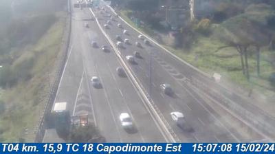 Preview delle webcam di Municipalita 3: T04 km. 15,9 TC 18 Capodimonte Est