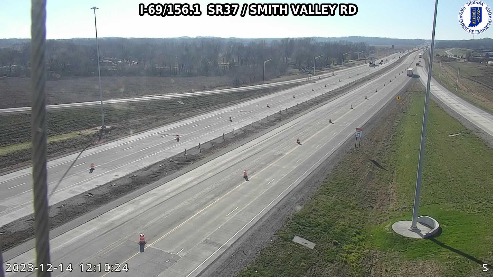 Traffic Cam Smith Valley: I-69: I-69/156.1 SR37 - RD: I-69/156.1 SR37 - RD