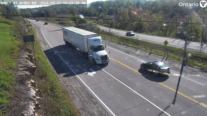 Traffic Cam Central Frontenac: Highway 7 at Arden Rd
