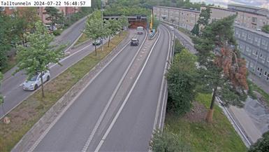 Traffic Cam Stockholm: Talltunneln mynning