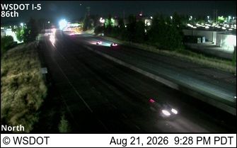 Traffic Cam Battle Ground: I-5 at MP 4.9: 86th St