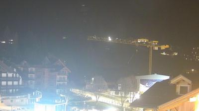 Preview delle webcam di Pinzolo: Piazza Brenta Alta - Visuale dal Hotel Garnì la Montanara Madonna di Campiglio