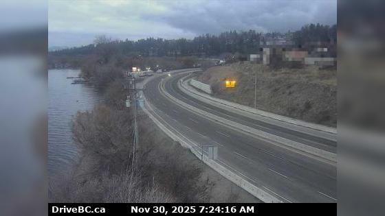 Traffic Cam Lake Country › South: Hwy 97, in - by Wood Lake, looking south