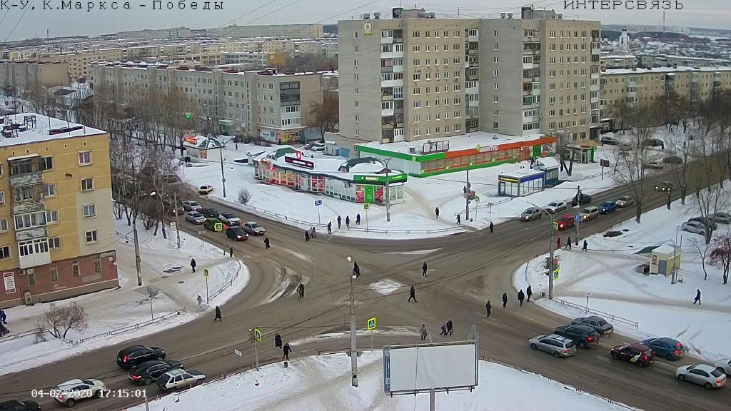 See Kamensk Uralsky Prospekt Pobedy Ulitsa Karla Marksa Live Webcam Weather Report In Kamensk Uralsky Sverdlovsk Oblast Ru Seecam