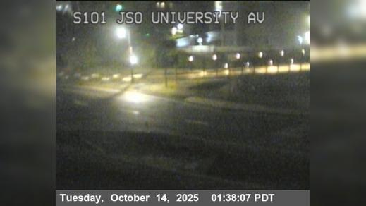 Traffic Cam East Palo Alto › South: TV436 -- US-101 : AT JSO UNIVERSITY AV