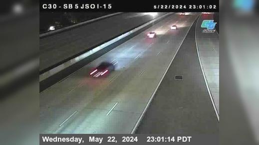 Traffic Cam San Diego › South: C030) SB 5: Just South Of I-15