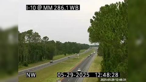 Traffic Cam Live Oak: I-10 @ MM 286.1 WB