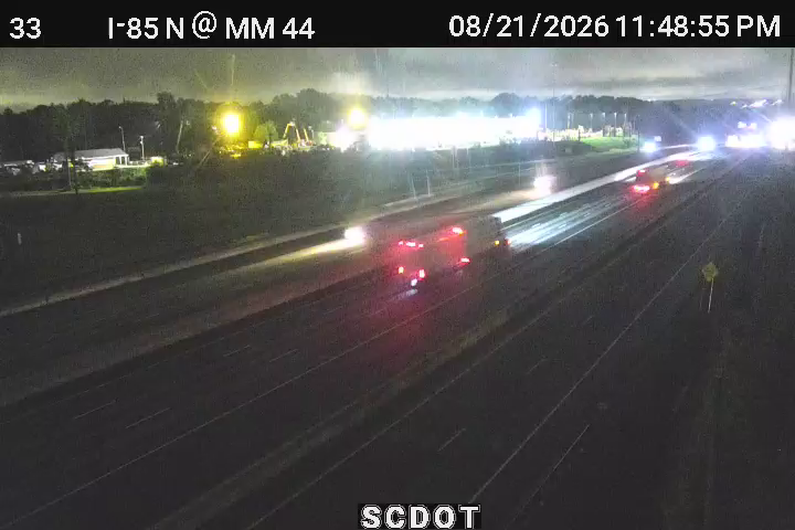 Traffic Cam West Gantt: I-85 N @ MM 44 (White Horse Rd)