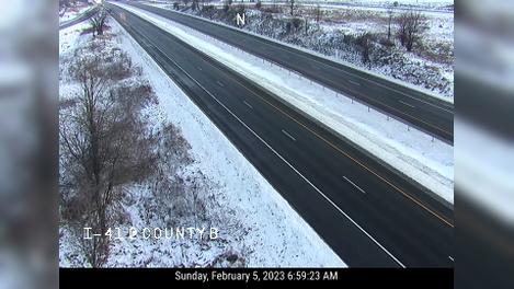 Traffic Cam Madison: I-41 at County B