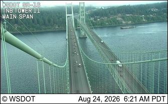 Traffic Cam Wollochet › East: SR 16 at MP 7.5: TNB EB Main Span