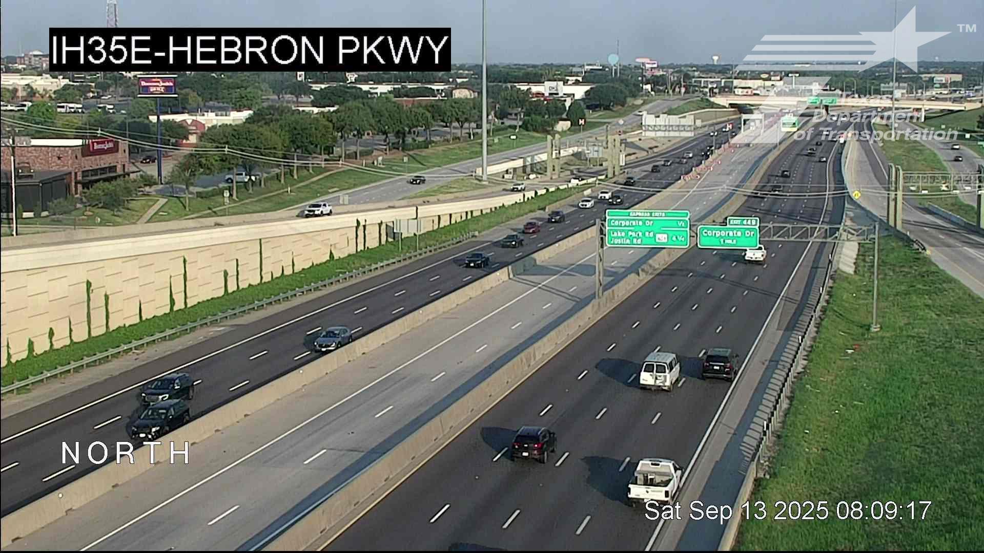 Traffic Cam Lewisville › North: IH35E @ Hebron Pkwy