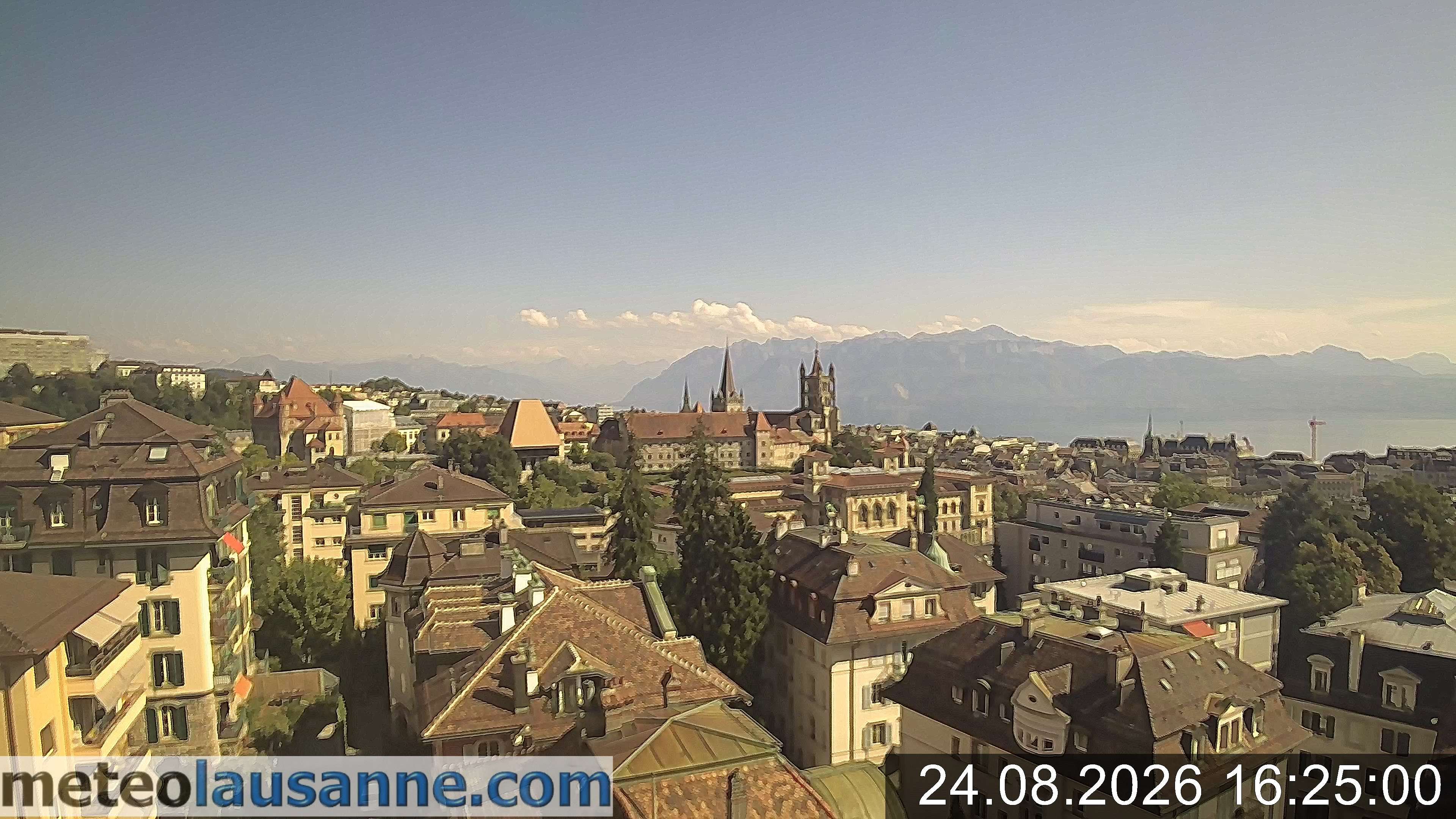 Lausanne › Südosten: Lausanne Cathedral - Lake Geneva - Les Jumelles