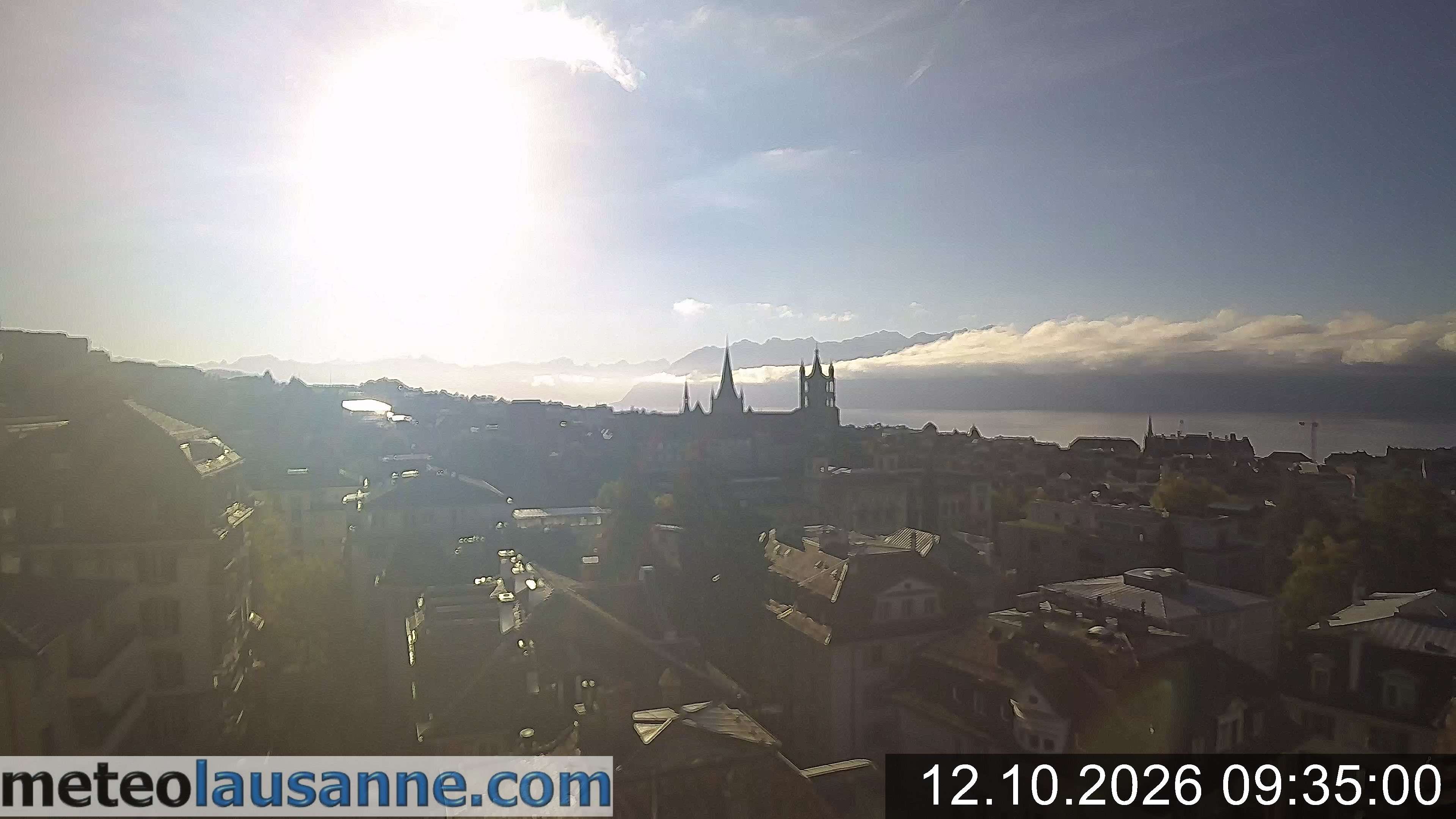 Lausanne › Südosten: Lausanne Cathedral - Lake Geneva - Les Jumelles