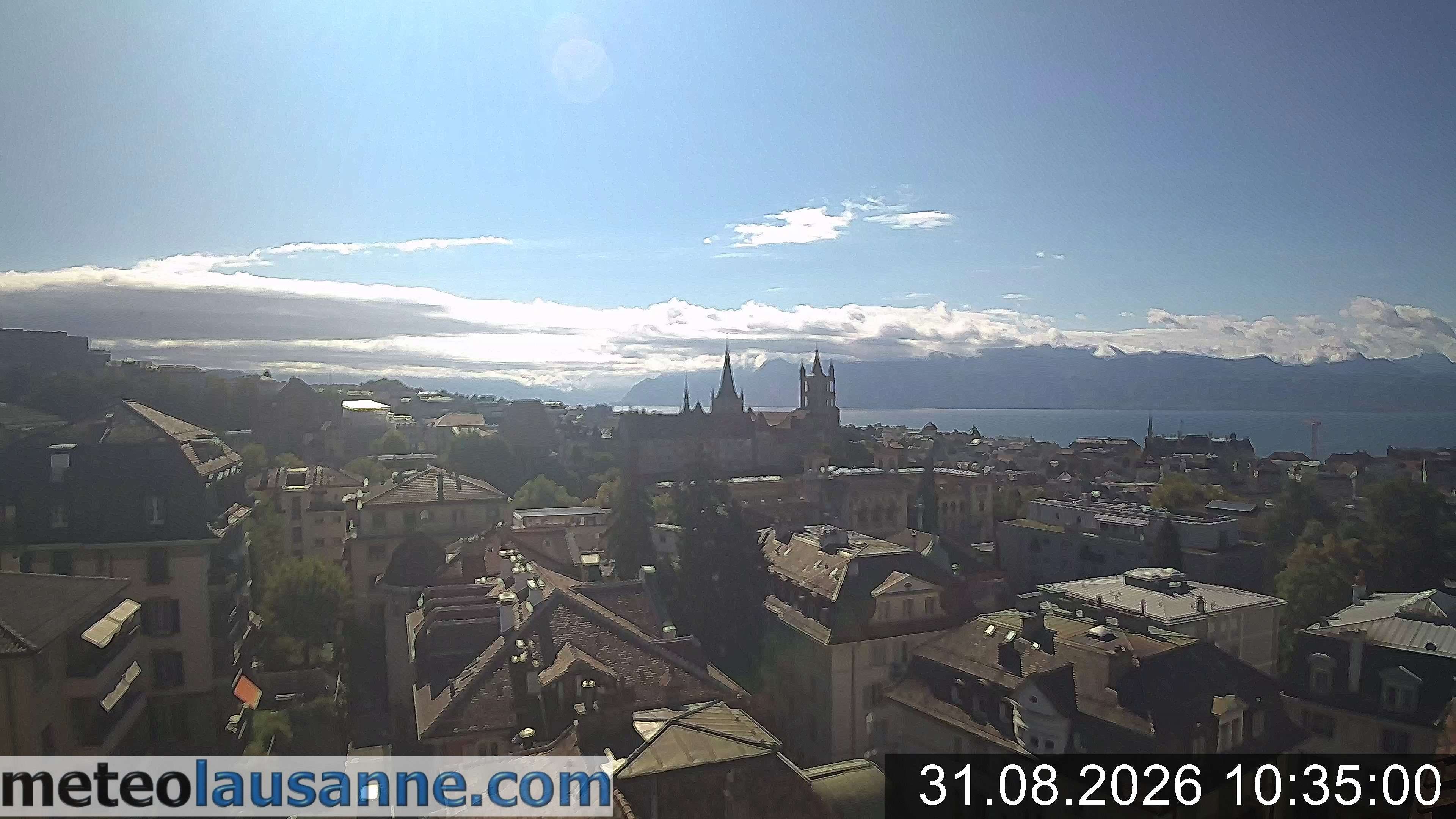 Lausanne › Südosten: Lausanne Cathedral - Lake Geneva - Les Jumelles
