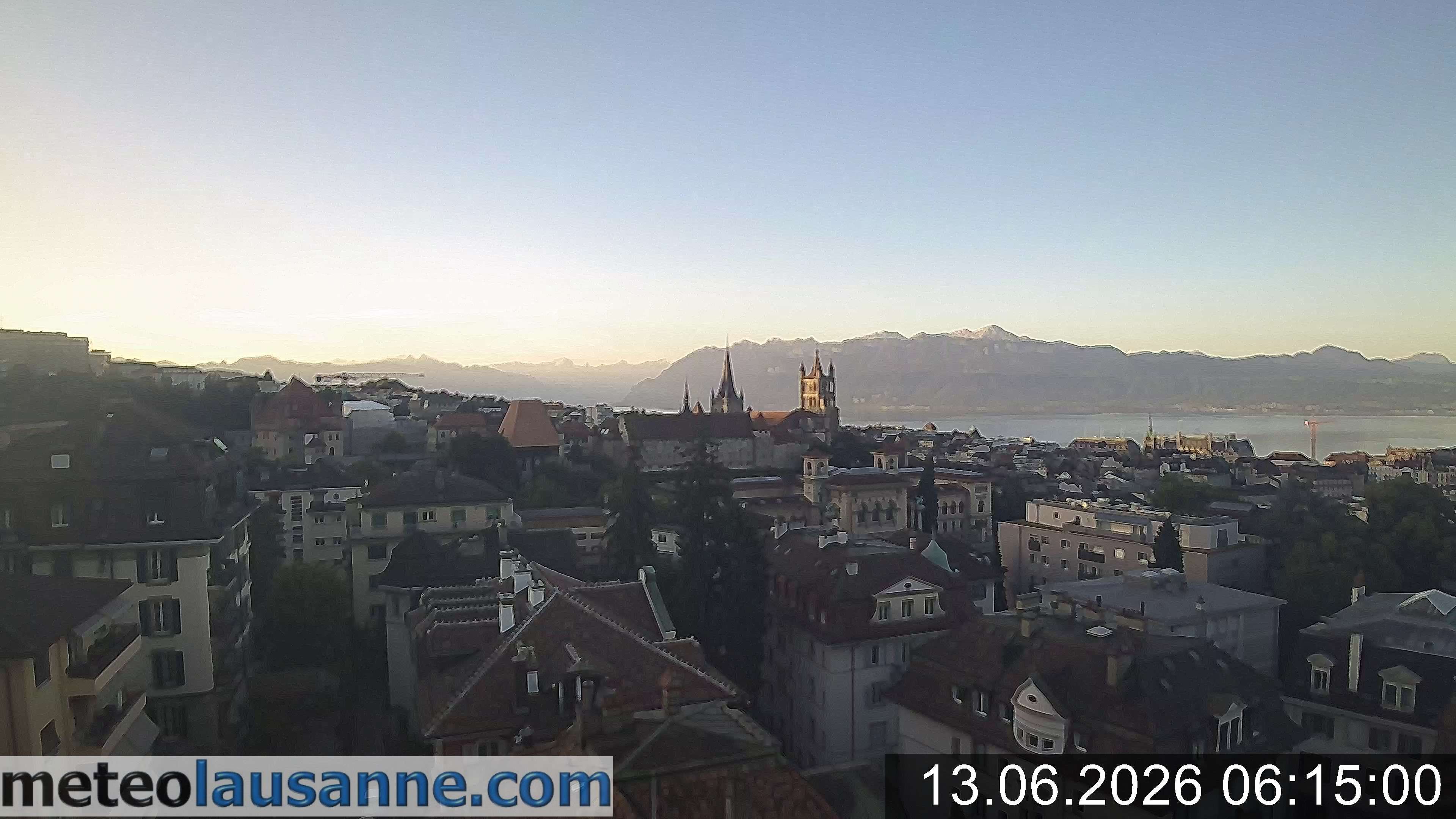 Lausanne › Südosten: Lausanne Cathedral - Lake Geneva - Les Jumelles