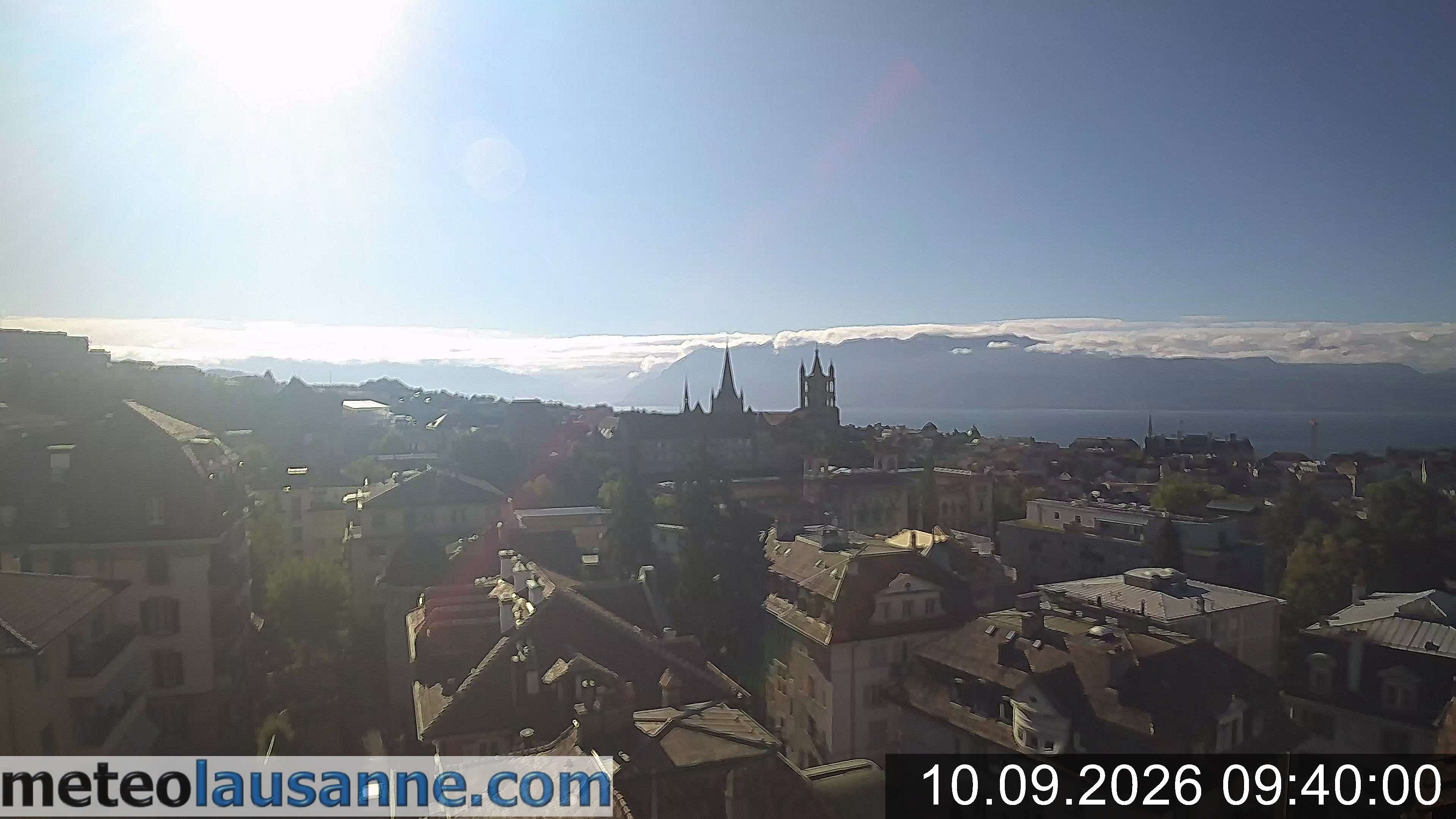 Lausanne › Südosten: Lausanne Cathedral - Lake Geneva - Les Jumelles