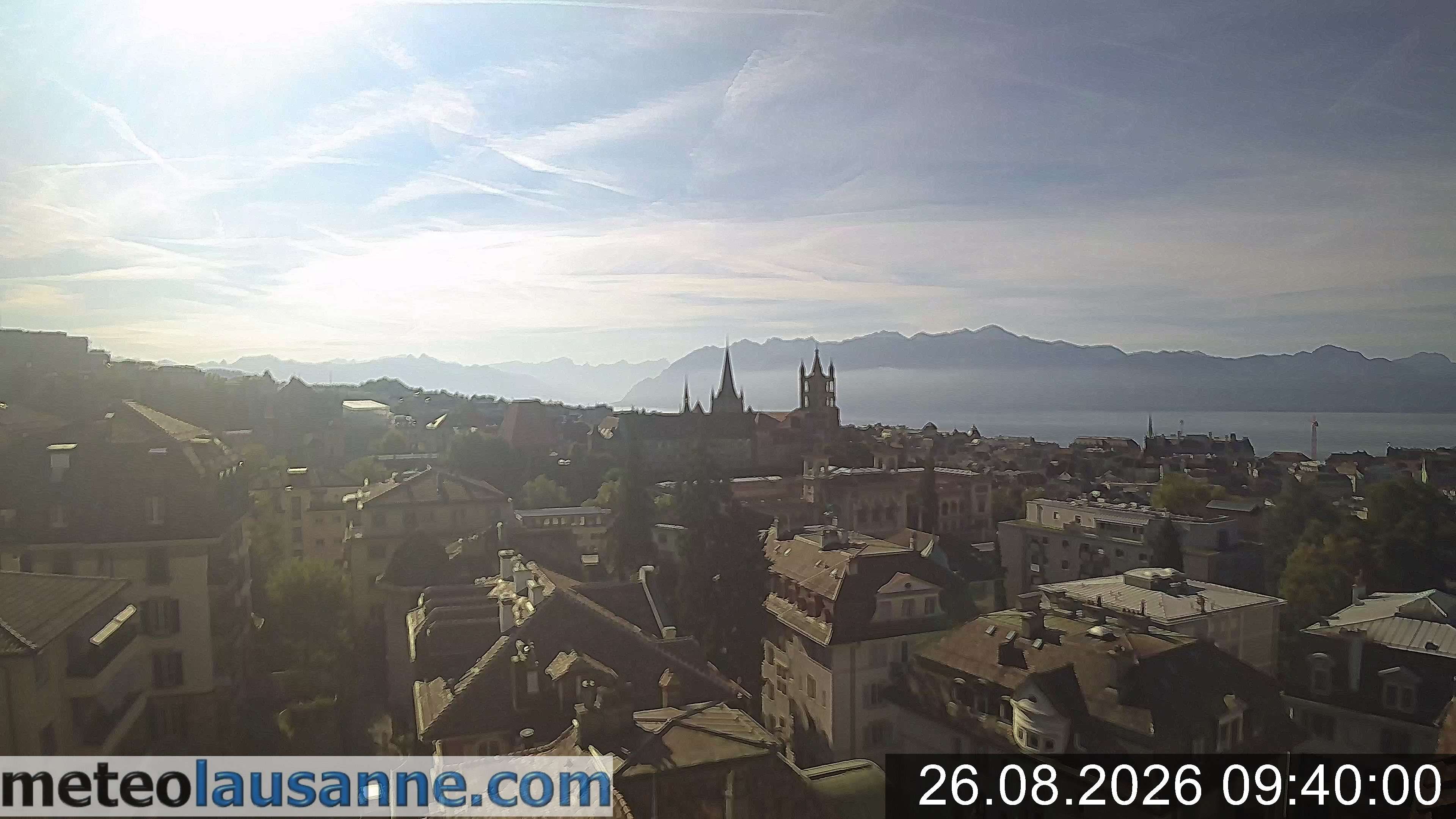 Lausanne › Südosten: Lausanne Cathedral - Lake Geneva - Les Jumelles