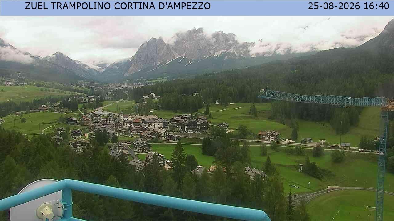 Traffic Cam Acquabona: Cortina dal Trampolino Olimpico, località Zuel
