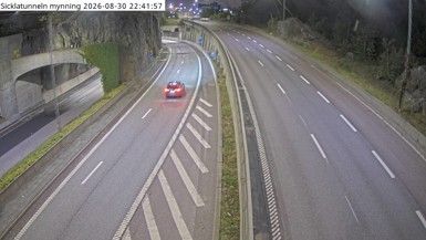 Traffic Cam Stockholm: Sicklatunneln mynning