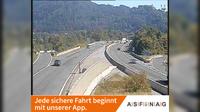 Dernière vue de jour à partir de Oberdorf: A10, bei Anschlussstelle Villach Ossiacher See, Blickrichtung Villach − Km 178,4