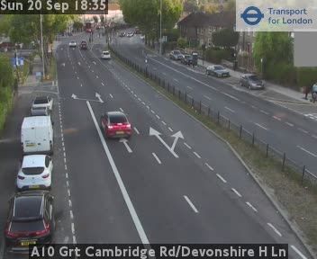 Traffic Cam London Borough of Haringey: A10 Grt Cambridge Rd/Devonshire H Ln