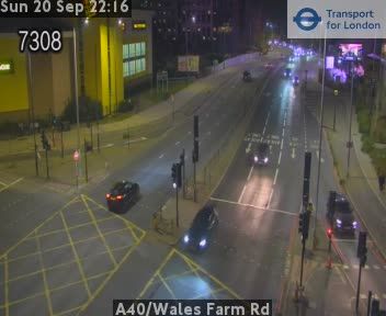 Traffic Cam Acton: A40/Wales Farm Rd