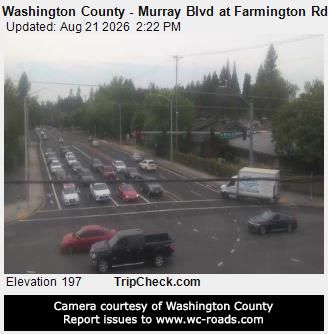 Traffic Cam Beaverton: Washington County - Murray Blvd at Farmington Rd