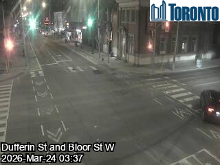 Traffic Cam Toronto › East: Bloor Street West & Dufferin Street