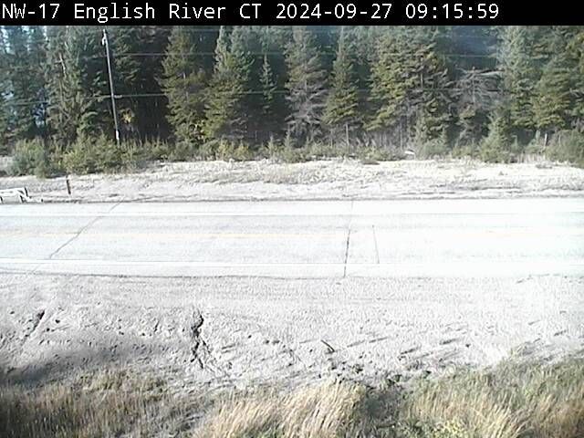 Traffic Cam Unorganized Kenora District: Highway 17 near English River (Central Time)