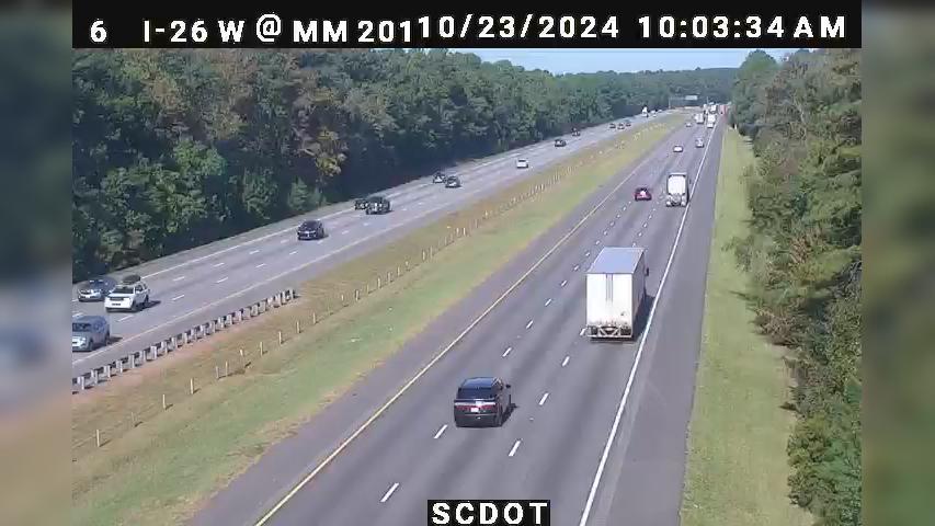 Traffic Cam Woodbridge: I-26 W @ MM 201 (Royal Rd)