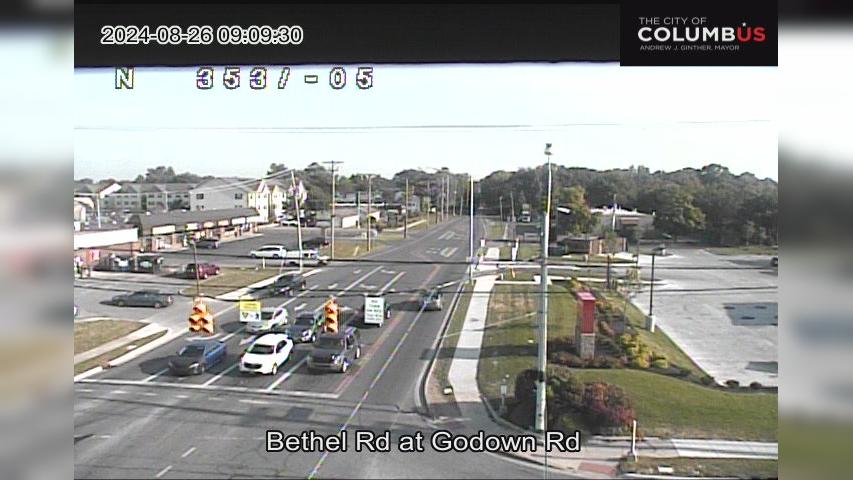 Traffic Cam Columbus: City of - Bethel Rd at Godown Rd