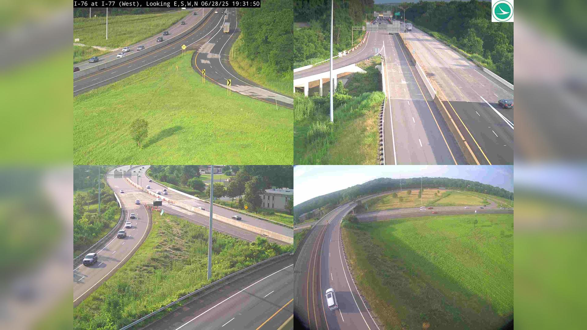 Traffic Cam Akron: I-76 at I-77 (West)