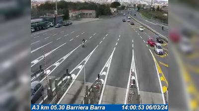 Preview delle webcam di San Giorgio a Cremano: A3 km 05.30 Barriera Barra