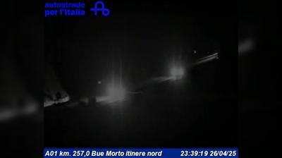 Preview delle webcam di Il Rombo: A01 km. 257,0 Bue Morto itinere nord