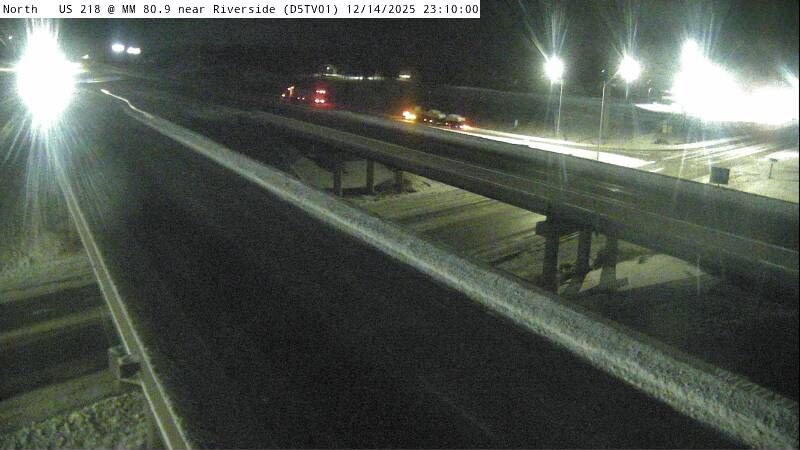Traffic Cam Riverside: D5 - US 218 @ MM 80.9 near - D5TV01