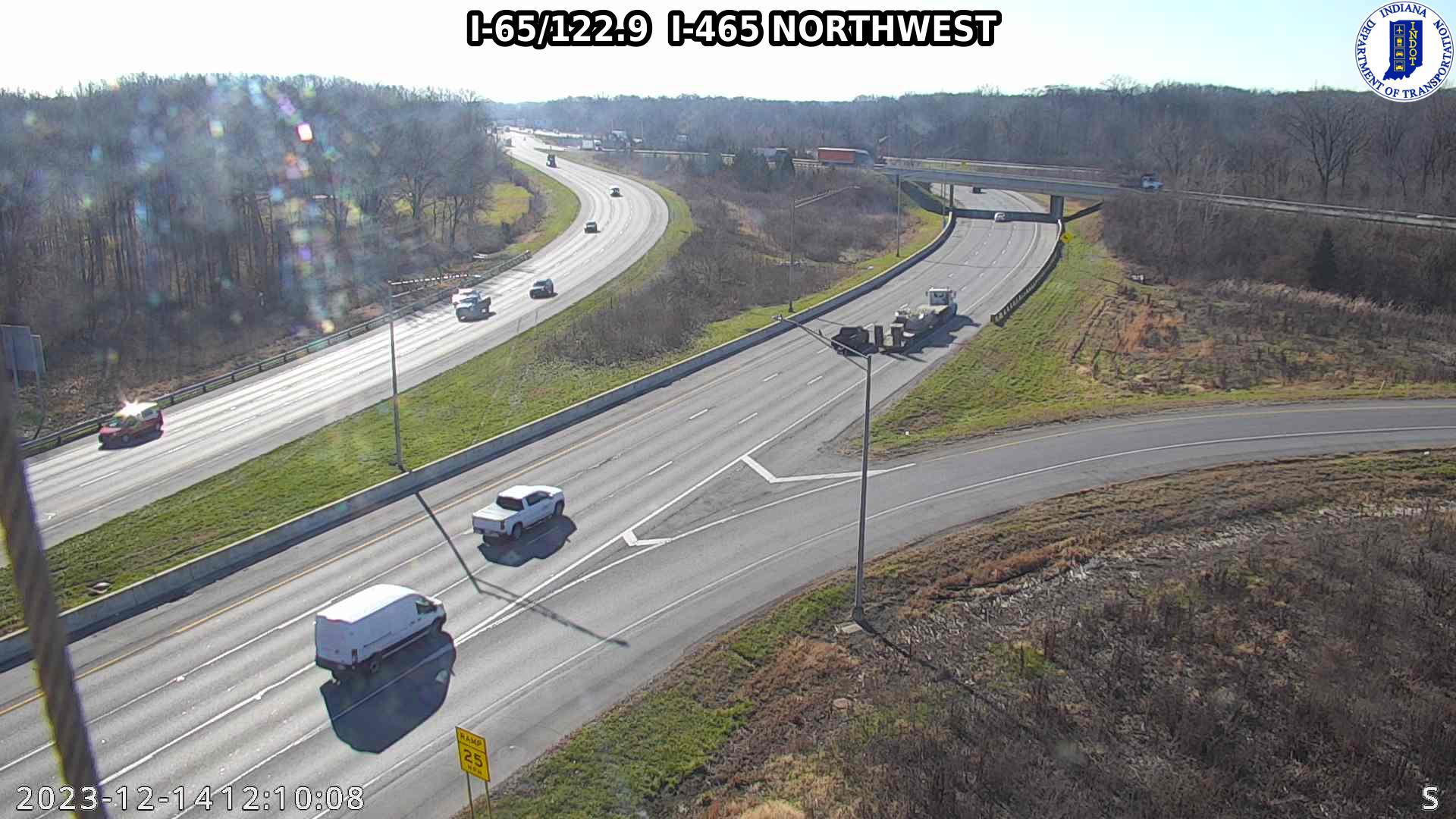 Traffic Cam Indianapolis: I-65: I-65/122.9 I-465 NORTHWEST: I-65/122.9 I-465 NORTHWEST