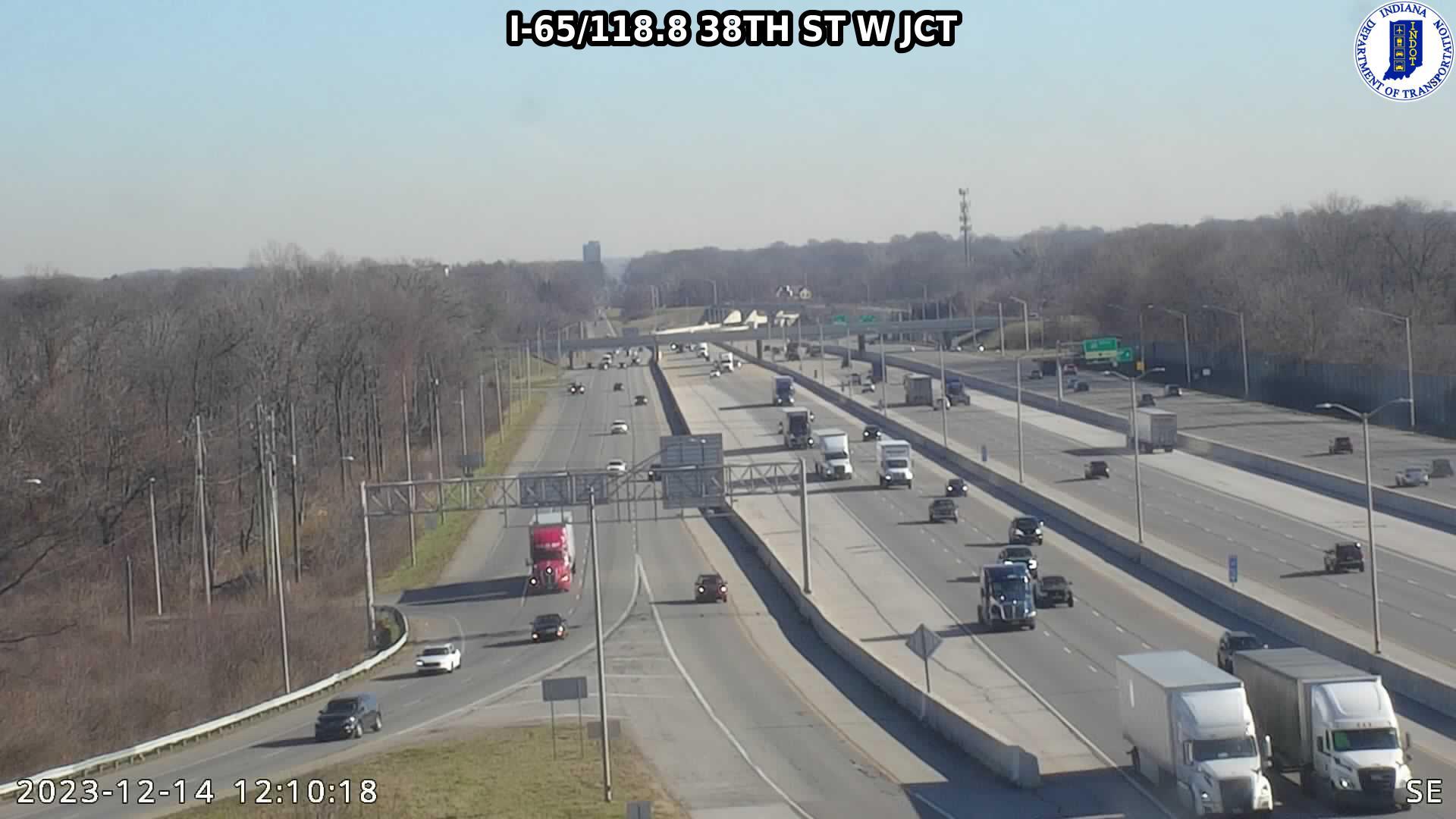 Traffic Cam Indianapolis: I-65: I-65/118.8 38TH ST W JCT