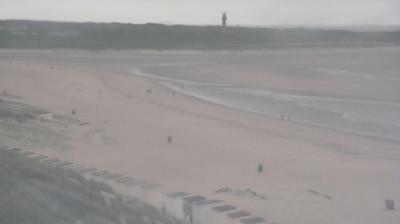 Daylight webcam view from Nieuwvliet Bad: Beach