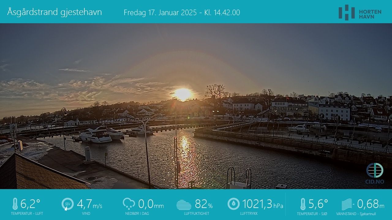 Traffic Cam Asgardstrand: Thon Hotel Åsgårdstrand