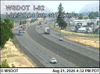 Traffic Cam Yakima › North: I-82 at MP 34.7: SR 24 Interchange